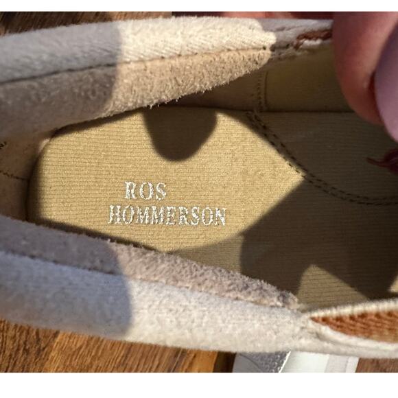 Ros Hommerson Women's Clever Faux Suede Slip On Shoes Ivory/Brown Size 8 NWT - Picture 8 of 10